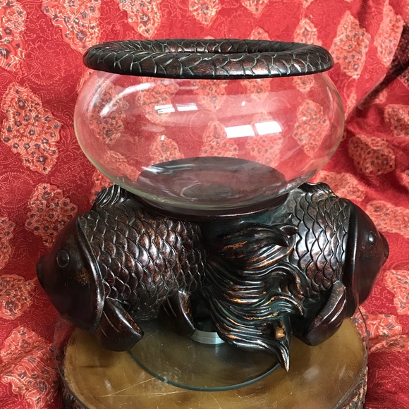 BOMBAY AND COMPANY Other - UNIQUE FISH BOWL ASIAN INSPIRED DECORATIVE FAUX BRONZE/COPPER NIB